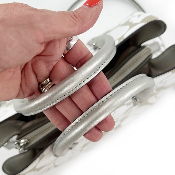 Kate Spade Evangelie Larchmont Ave Breezy Floral Leather Satchel Crossbody Bag - Picture 11 of 16